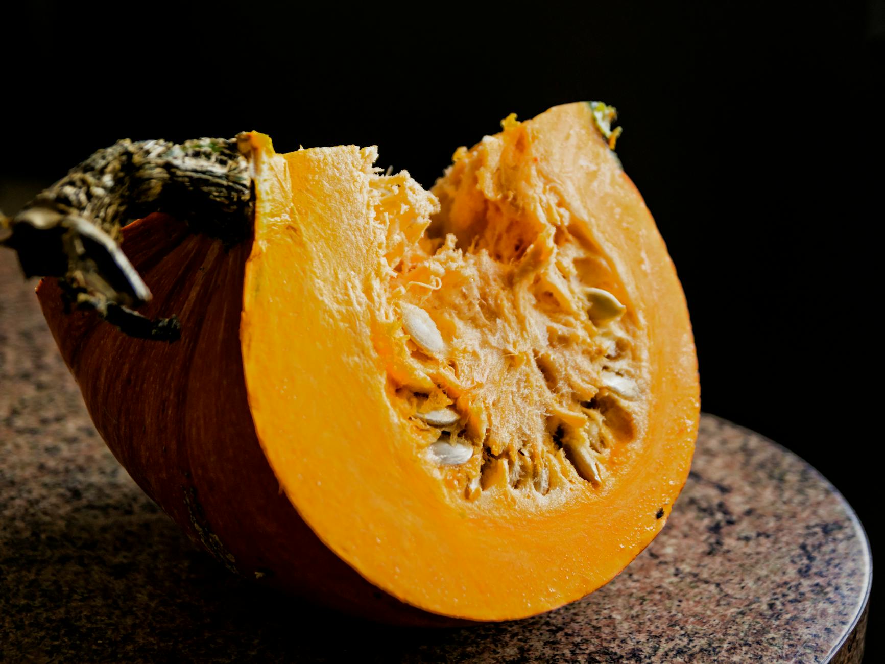 close up photo of a sliced squash